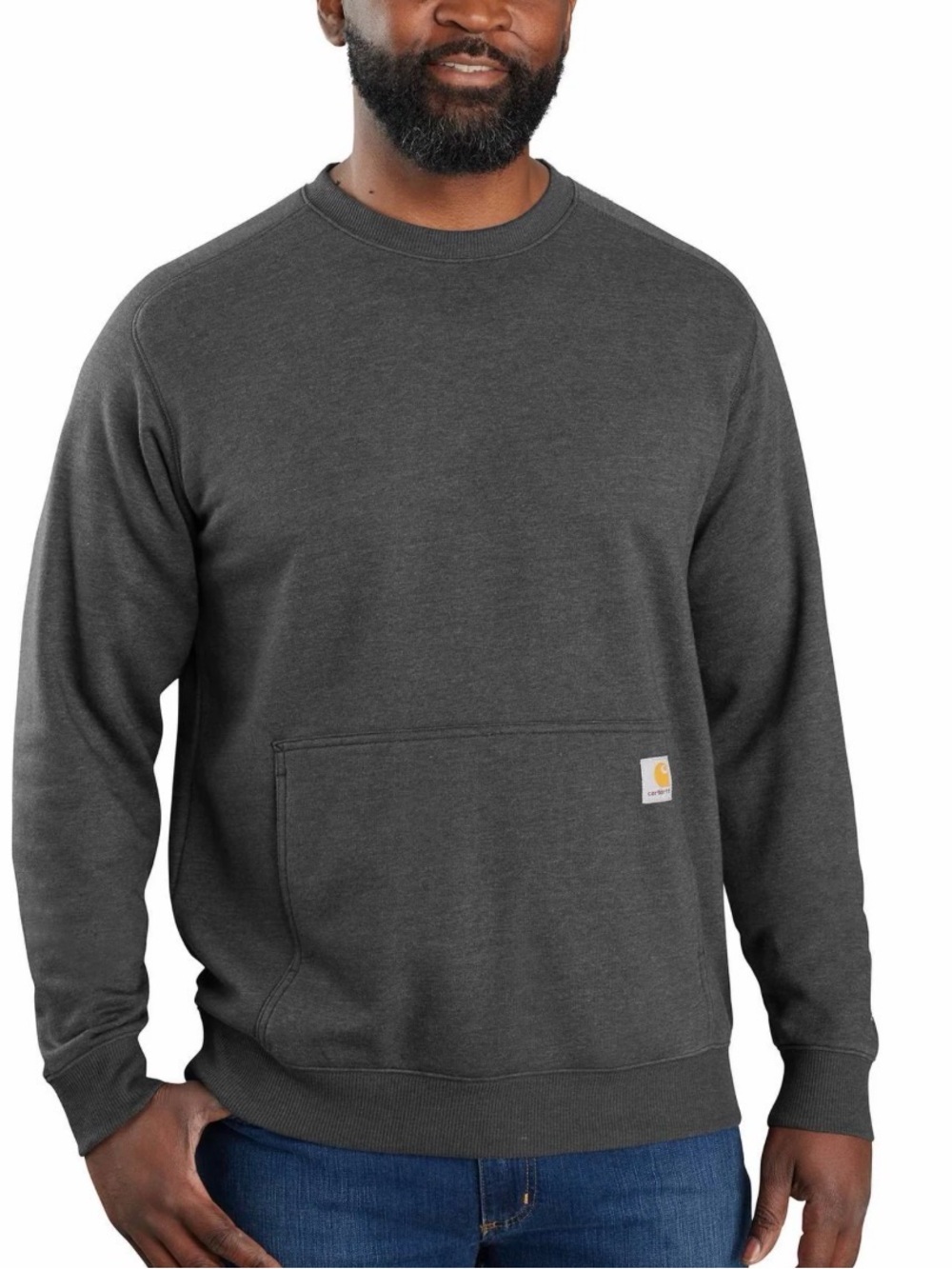 Carhartt Force Men’s Gray Crewneck Sweatshirt Size Medium